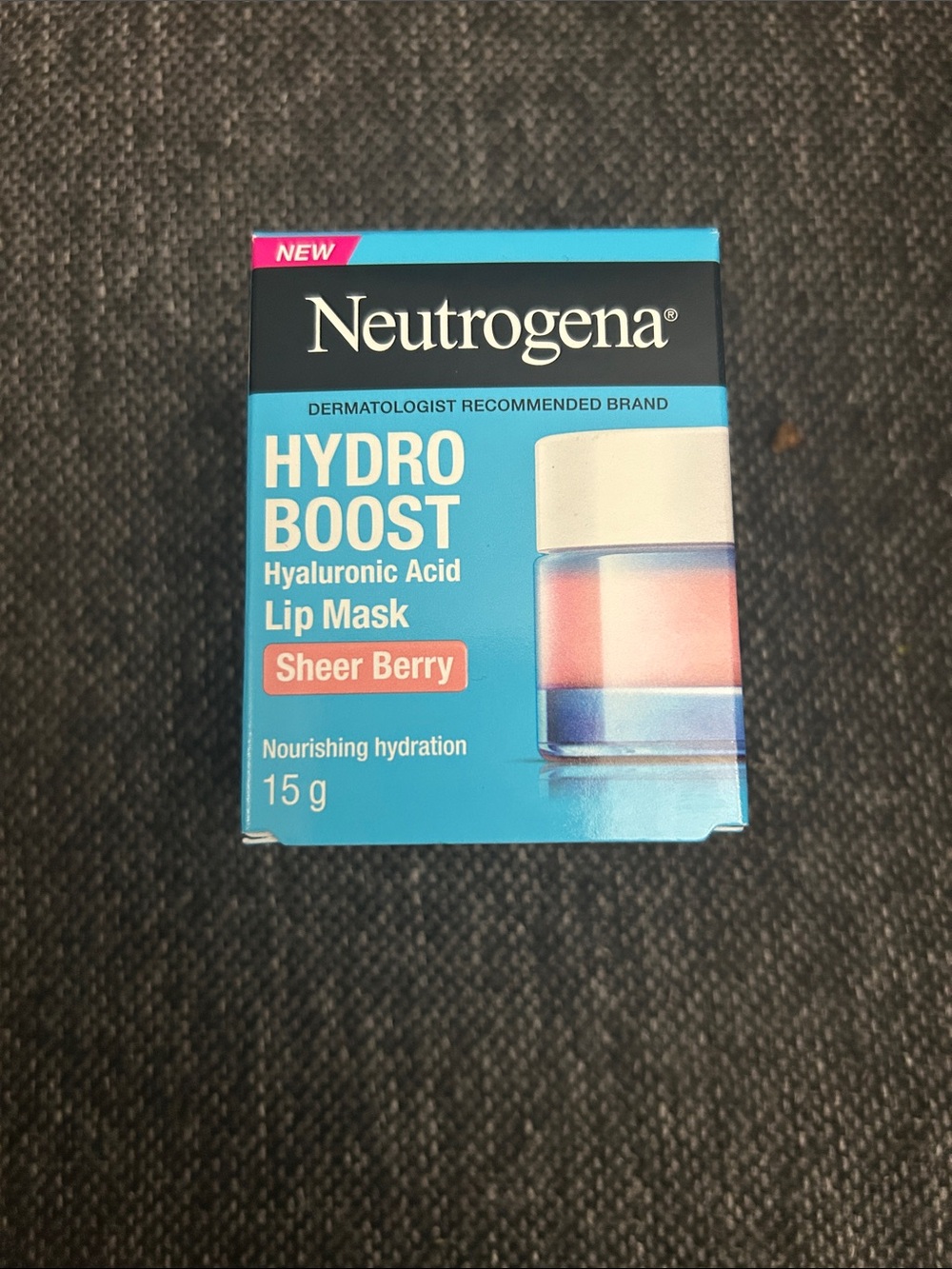 NWT 🆕 Neutrogena Hydro Boost Lip Masks with Hyaluronic Acid Sheer Berry
